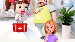 Dudu goes to see the doctor with his parents!