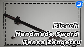 Bleach | Handmade Ebony Tensa Zengetsu Sword_3