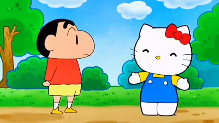 Have you seen the collaboration between Crayon Shin-chan and KT Cat?