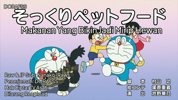 Doraemon sub indo 910 AB makanan yang bikin jadi mirip hewan