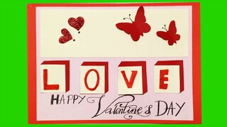 Cách làm thiệp 14-2 đơn giản nhất / DIY Valentine's Card Easy