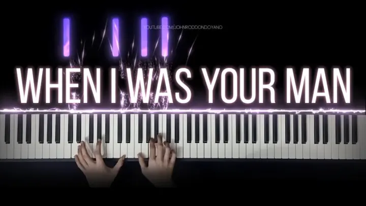 Bruno Mars - When I Was Your Man | Piano Cover with Violins (with Lyrics & PIANO SHEET)