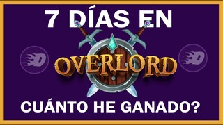 Overlord | Te muestro los resultados de mi primer semana en el juego | Overlord NFT | Es rentable?