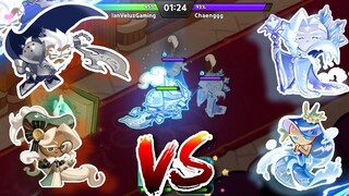 TEA Knight + Eclair Cookie vs. Sea Fairy + Frozen Queen Cookie (NEW vs. LEGENDS)