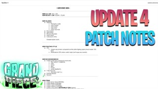 [GPO] UPDATE 4 PATCH NOTES | Reaction + Thoughts