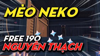 Mèo Neko Sẽ Cho Bạn Nguyên Thạch Miễn Phí Mỗi Ngày | Nhiệm vụ 2.1 GENSHIN IMPACT