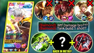 YIN VS TANKY BALMOND & GATOTKACA IN SIDELANE | YIN BEST BUILD AND EMBLEM 2023 | MOBILE LEGENDS