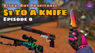 GETTING RICH WITH TRADE UPS #8 | $1 TO A KNIFE CSGO Trade-ups 2020 | RISKY, BUT PROFITABLE??