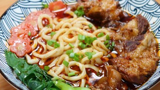 Is the braised beef noodles you eat like this too?