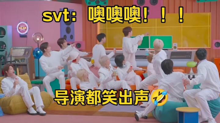 Next-level acting moment! Even the director couldn’t hold back his laughter.