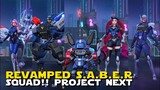 REVAMPED SABER SQUAD! MORE HD ANIMATION FOR PROJECT NEXT 3.0! | MOBILE LEGENDS NEW UPDATE