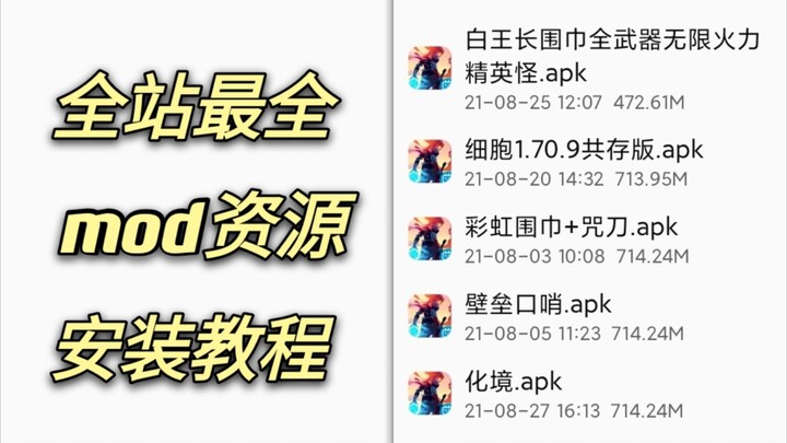 The most comprehensive collection of mobile mod resources + installation tutorials on the entire pla