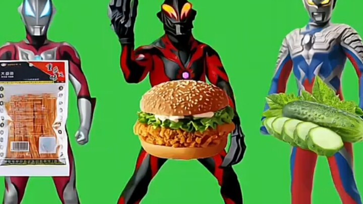 Beria makan burger!