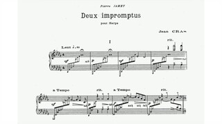 Jean Cras - Two Impromptus for harp (audio + sheet music)