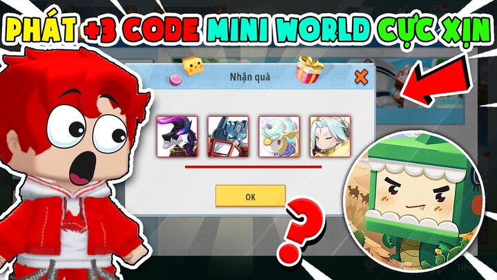 Code Mini World Cực Xịn | Phát +3 Mã Code Mini World Nhận Quà Cực KHÉT | Kha TG