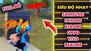 Siêu Độ Nhạy Kéo Tâm Headshot Full Máu Đỏ Cho Iphone Samsung Xiaomi Oppo Vivo Realme