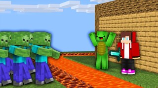 Zombie Apocalypse VS JJ and Mikey The Most Secure Minecraft House