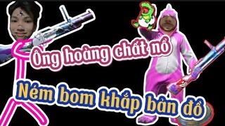 Hoá thân thành Ông Hoàng Chất Nổ, ném bom khắp bản đồ | Chú Xám #shorts