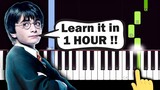 Harry Potter Theme - Hedwig's Theme - EASY Piano tutorial