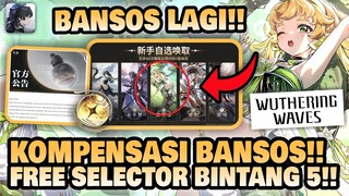 BANSOS SELECTOR BINTANG 5 GRATIS!! Kompensasi dari Developer Baik!! 🤔 | Wuthering Waves