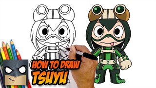 How to Draw Tsuyu Asui | MY HERO ACADEMIA | Step-by-Step