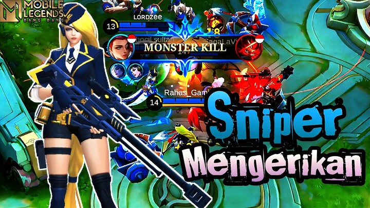 LESLEY Pawang SNIPER Mengerikan !! Auto Panen Kill🥵🥵