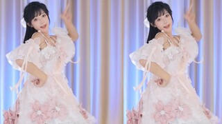 【鱼子酱】《Tell me》粉色连衣裙套装 直播跳舞录屏
