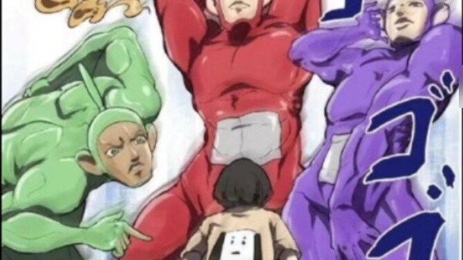 The invincible Star Platinum looks so abstract