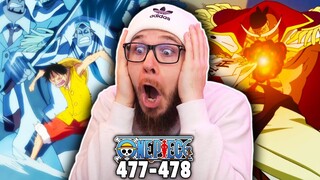 LUFFY USES CONQUERORS HAKI! (ONE PIECE REACTION)