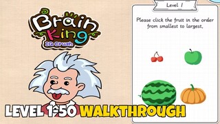 Brain King IQ CRUSH Level 1-50 Answers Walkthrough