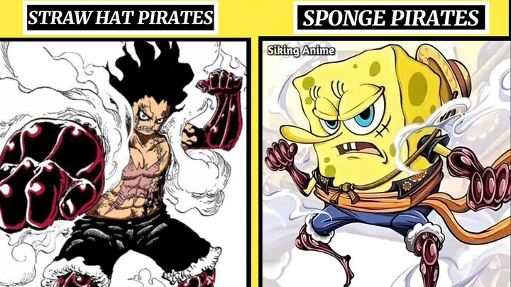 MERINDING❗KRU MUGIWARA VERSI SPONGEBOB PIRATES