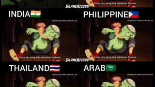 Jujutsu kaisen dub Arab Thai India Philippines English