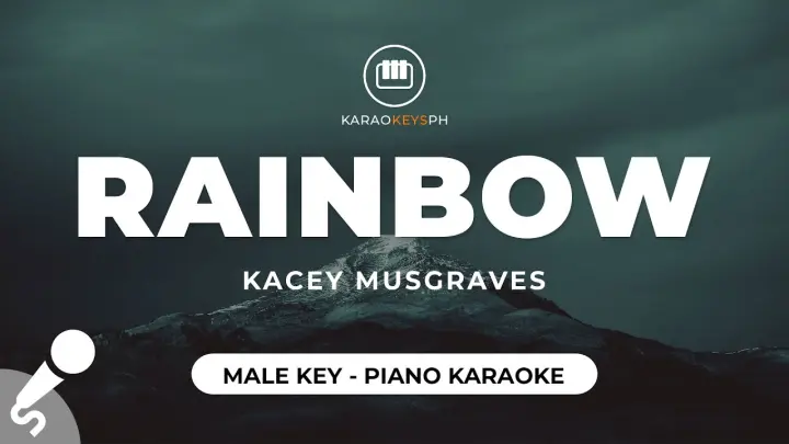 Rainbow - Kacey Musgraves (Male Key - Piano Karaoke)