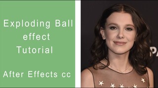 Exploding ball effect - After Effects cc tutorial