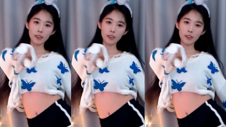 Sweter kupu-kupu biru Danbao menari dengan semangat, apakah benar-benar gila karenamu?