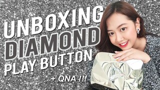 UNBOXING DIAMOND PLAY BUTTON + QNA !!! THANK YOU GUYSSSSS !!!