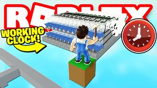 MAKING A WORKING CLOCK ⏰ In Roblox Islands!