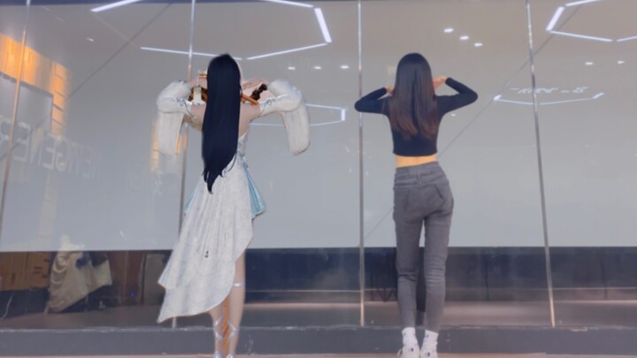 【天刀手游-今夕舞真人cover】真人走进天刀里是什么感觉？！（成男成女双版本！）