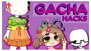 8 Unpopular Gacha Club Hacks #3 ✨II Cute Grass dress, flower antenna cute custom glasses, II