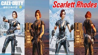 NEW SCARLETT RHODES SKIN for Chinese Version | COD MOBILE