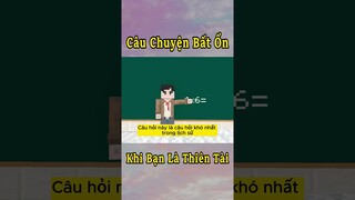 Cái Lớp Học Bất Ổn Nhất Minecraft Khi Tôi Là Thiên Tài 🤣 #shorts