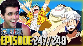 "NOW THESE ARE SOME BACKSTORIES" One Piece Ep. 247,248 Live Reaction!