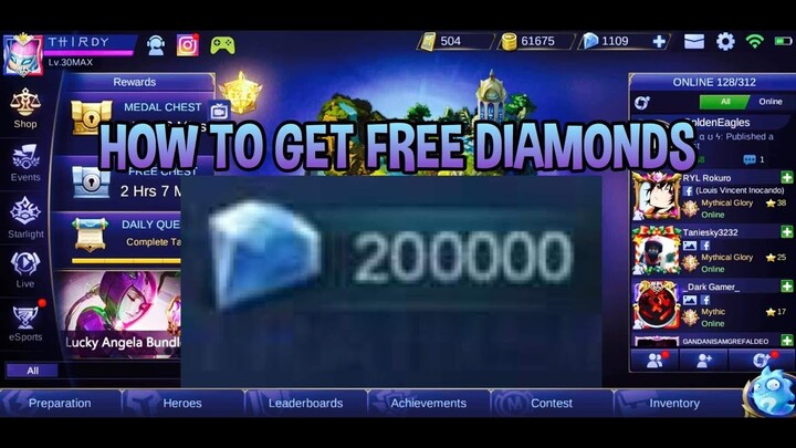 HOW TO GET FREE DIAMONDS/SKIN/SKIN GIVEAWAY 2019