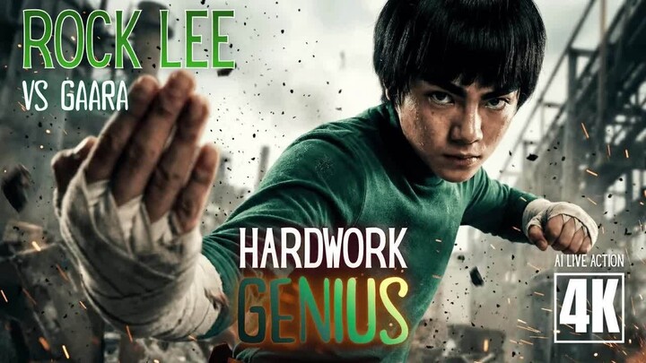 ROCK LEE VS GAARA ｜ AI LIVE ACTION (PART 1)