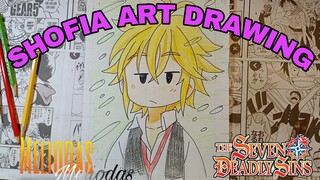 drawing meliodas dari anime nanatsu no Taizai part.2