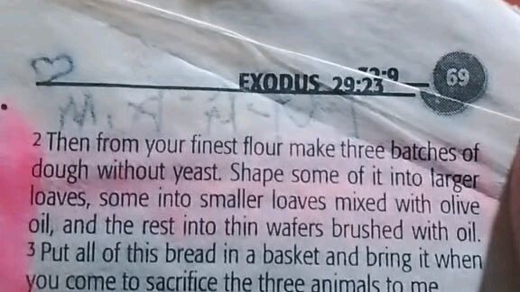 Daily Verse.            Exodus 29:1-3