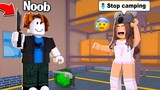 I TAUGHT My NOOB BROTHER How to PLAY Roblox Murder Mystery 2..