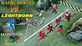 LIGHTBORN VS BLAZING BOUNTIES MARATHON RACE | MOBILE LEGENDS LIGHTBORN VS BLAZING BOUNTIES