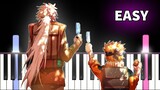 Naruto Shippuden OST - Samidare - EASY Piano tutorial