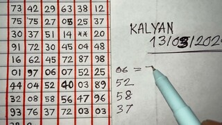 KALYAN - OPEN Real Video | Super Open Ank | Trick all in one | Jodi | Chart | Close